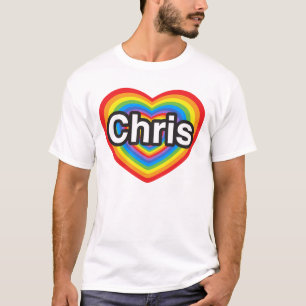 I Liebe Chris. Liebe I Sie Chris. Herz T-Shirt