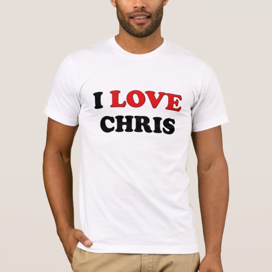 I Liebe Chris T-Shirt (Vorderseite)
