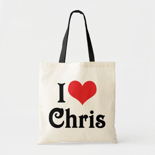 I Liebe Chris Tragetasche (Vorne)