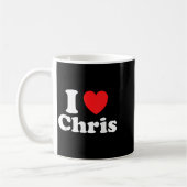I Liebe Chris Valentine Sorry Ladys Typ Heart Bel Kaffeetasse (Links)