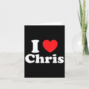 I Liebe Chris Valentine Sorry Ladys Typ Heart Bel Karte