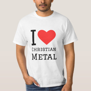I Liebe christlicher Aufkleber aus Metall T-Shirt