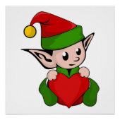 "I LIEBE CHRISTMAS" ELF POSTER (Vorderseite)