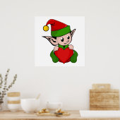 "I LIEBE CHRISTMAS" ELF POSTER (Küche)
