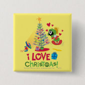 I Liebe Christmas - MARVIN THE MARTIAN™ Button (Vorderseite)