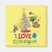 I Liebe Christmas - MARVIN THE MARTIAN™ Magnet (Vorne)