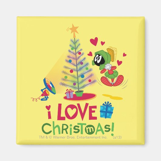 I Liebe Christmas - MARVIN THE MARTIAN™ Magnet (Vorne)