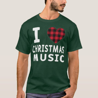 I Liebe Christmas Music Xmas Musiker Fan Music Lov T-Shirt