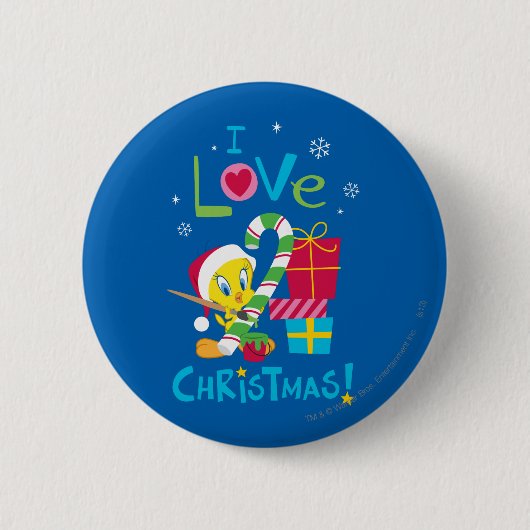 I Liebe Christmas - TWEETY™ Button (Vorderseite)