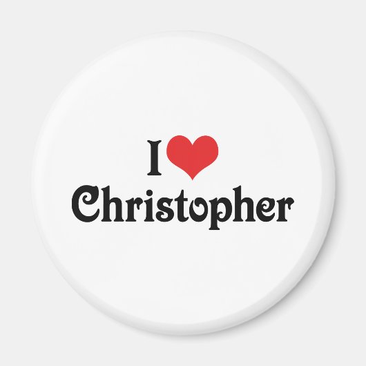 I Liebe Christopher Magnet (Vorne)