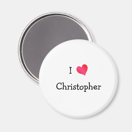 I Liebe Christopher Magnet (Vorderseite/Rückseite)