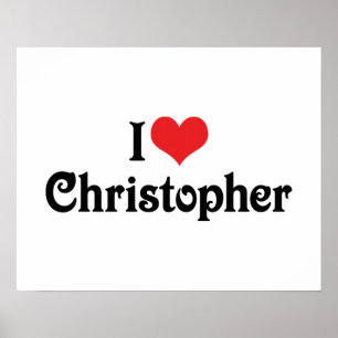 I Liebe Christopher Poster