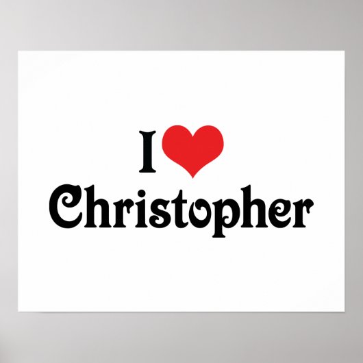 I Liebe Christopher Poster (Vorne)