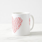 I Liebe Christus Weihnachten Religiöses Doppelrote Kaffeetasse (VorderseiteRechts)