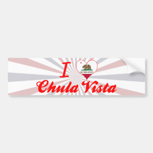 I Liebe Chula Vista, Kalifornien Autoaufkleber