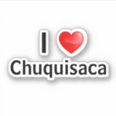I Liebe Chuquisaca Aufkleber (Vorderseite)