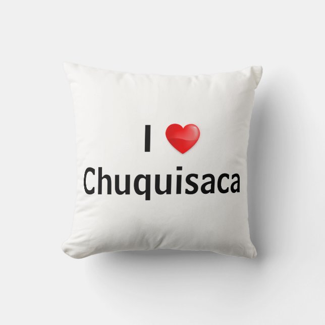 I Liebe Chuquisaca Kissen (Vorderseite)