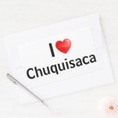 I Liebe Chuquisaca Rechteckiger Aufkleber (Umschlag)