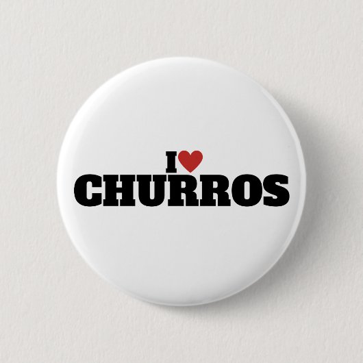 I Liebe Churros Button (Vorderseite)