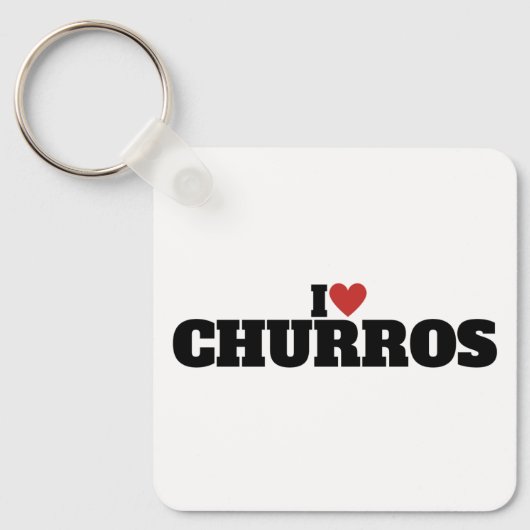 I Liebe Churros Schlüsselanhänger (Vorderseite)