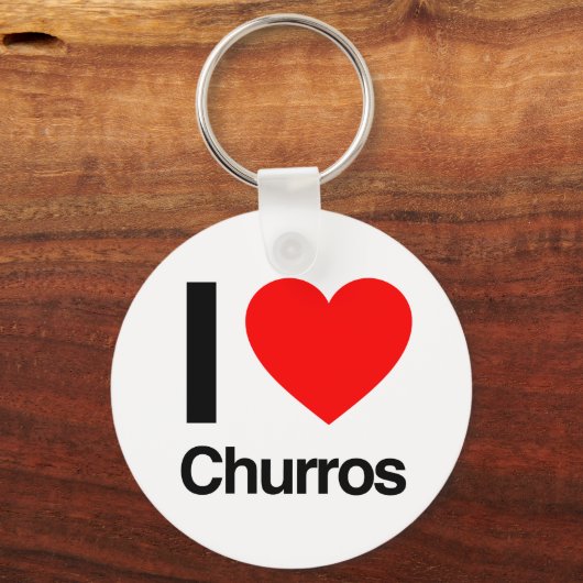i Liebe churros Schlüsselanhänger (Vorderseite)