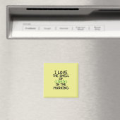 I Liebe Cilantro - Gelber Hintergrund Magnet (In Situ (Geschirrspüler))