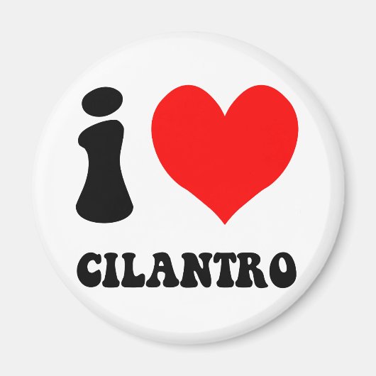 i Liebe cilantro Magnet (Vorne)