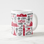 I Liebe Cincinnati 20oz Keramik Tasse (Vorderseite Rechts)