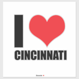 I Liebe Cincinnati Aufkleber