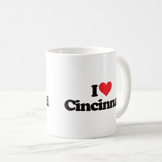 I Liebe Cincinnati Kaffeetasse (VorderseiteRechts)