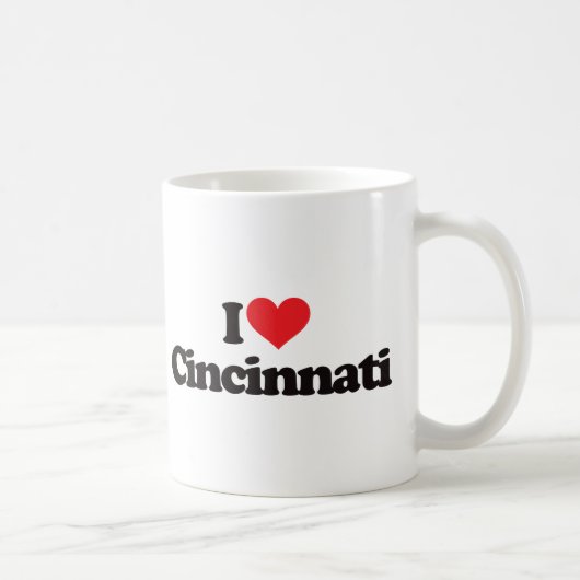 I Liebe Cincinnati Kaffeetasse (Rechts)