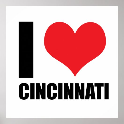 I Liebe Cincinnati Poster (Vorne)