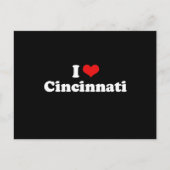 I LIEBE CINCINNATI POSTKARTE (Vorderseite)