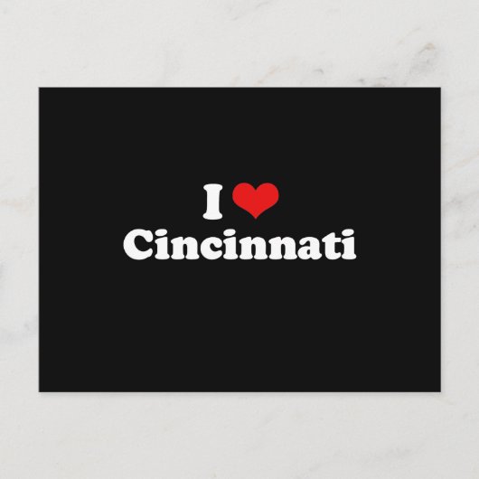 I LIEBE CINCINNATI POSTKARTE (Vorderseite)