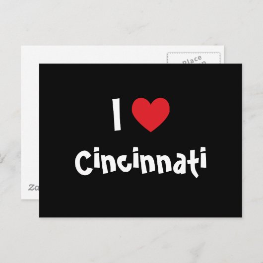 I Liebe Cincinnati Postkarte (Vorne/Hinten)