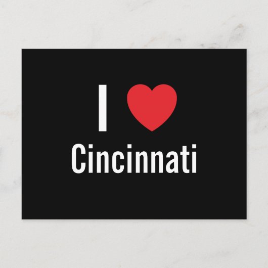 I Liebe Cincinnati Postkarte (Vorderseite)