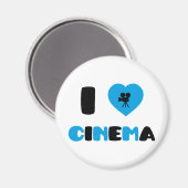 I Liebe Cinema Magnet (Vorderseite/Rückseite)