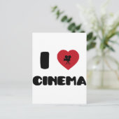 I Liebe Cinema Postkarte (Stehend Vorderseite)