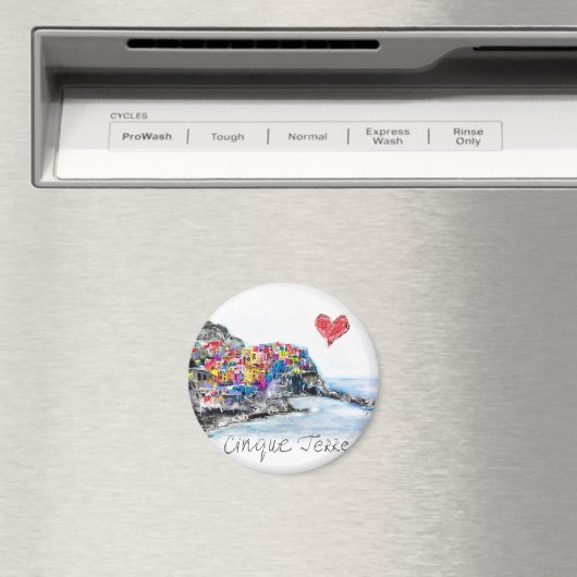 I Liebe Cinque Terre Magnet (In Situ (Geschirrspüler))