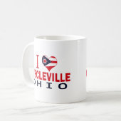 I Liebe Circleville, Ohio Kaffeetasse (Vorderseite Links)