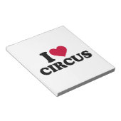 I Liebe Circus Notizblock (angewinkelt)