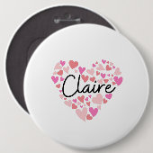 I Liebe Claire Button (Vorne & Hinten)