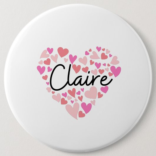 I Liebe Claire Button (Vorderseite)