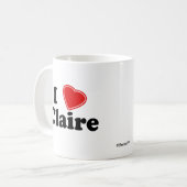 I Liebe Claire Kaffeetasse (Vorderseite Links)
