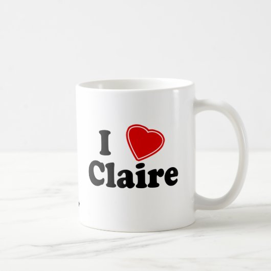 I Liebe Claire Kaffeetasse (Rechts)