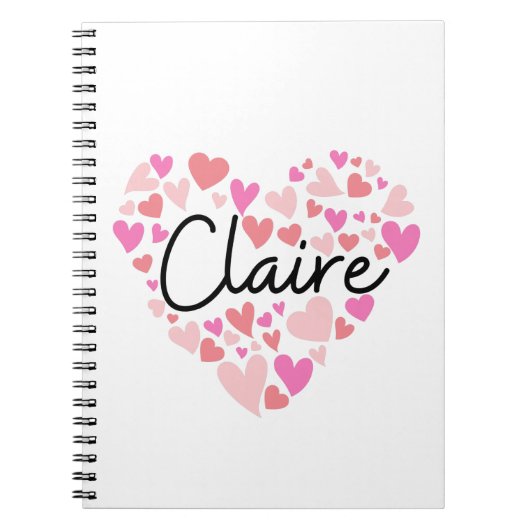 I Liebe Claire Notizblock (Vorderseite)