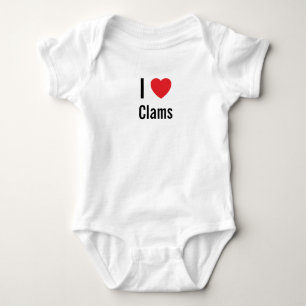 I Liebe Clams Baby Jumper Strampler