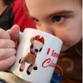 I Liebe Clarice Reindeer Rudolphs Freundin Kids Espressotasse