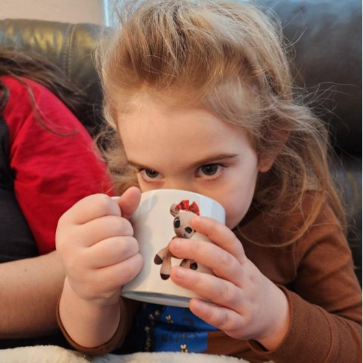 I Liebe Clarice Reindeer Rudolphs Freundin Kids Espressotasse