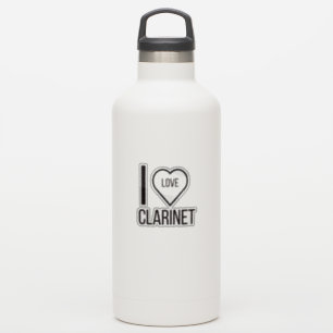 I LIEBE CLARINET AUFKLEBER